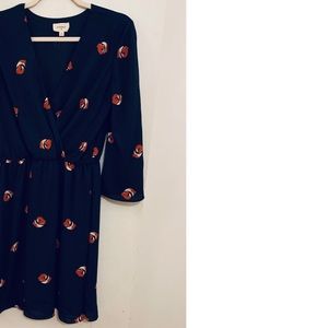 EVERLY FOX PRINT DRESS